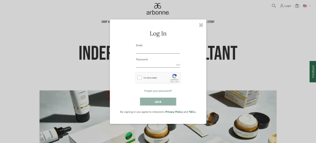 arbonne login